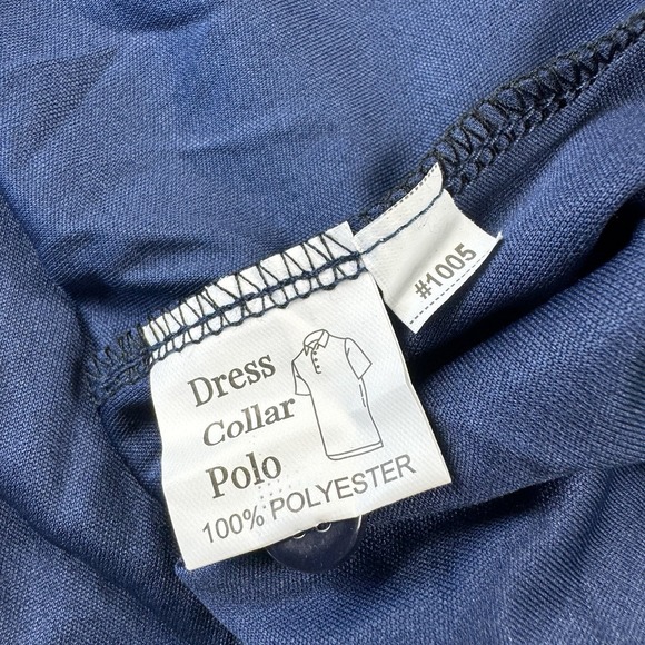 Collars & Co Navy Blue Dress Collar Polo Shirt Size 2XL XXL - Picture 5 of 6